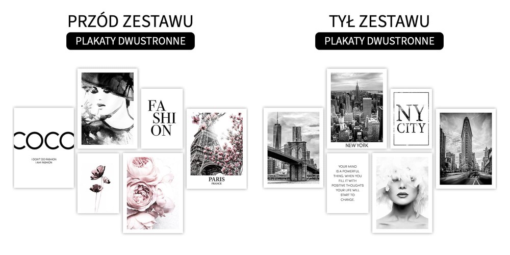 Zestaw plakatow dwustronnych czarno rozowy Paryz12.jpg