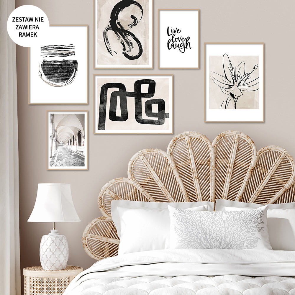 Zestaw dwustronnych plakatow BOHO line art15.jpg