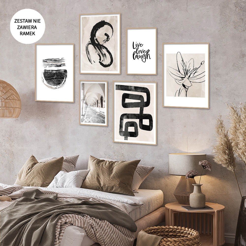 Zestaw dwustronnych plakatow BOHO line art16.jpg