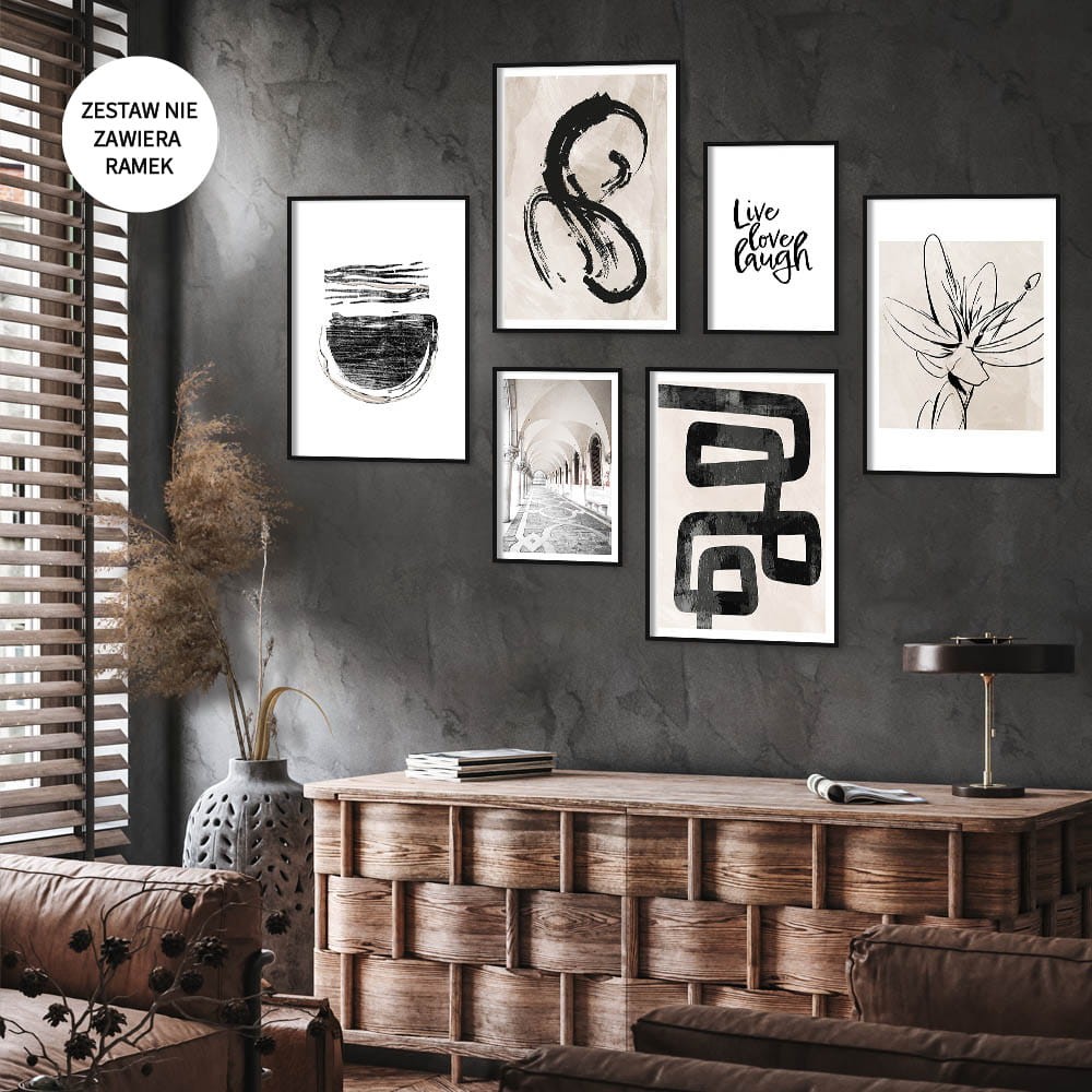 Zestaw dwustronnych plakatow BOHO line art17.jpg