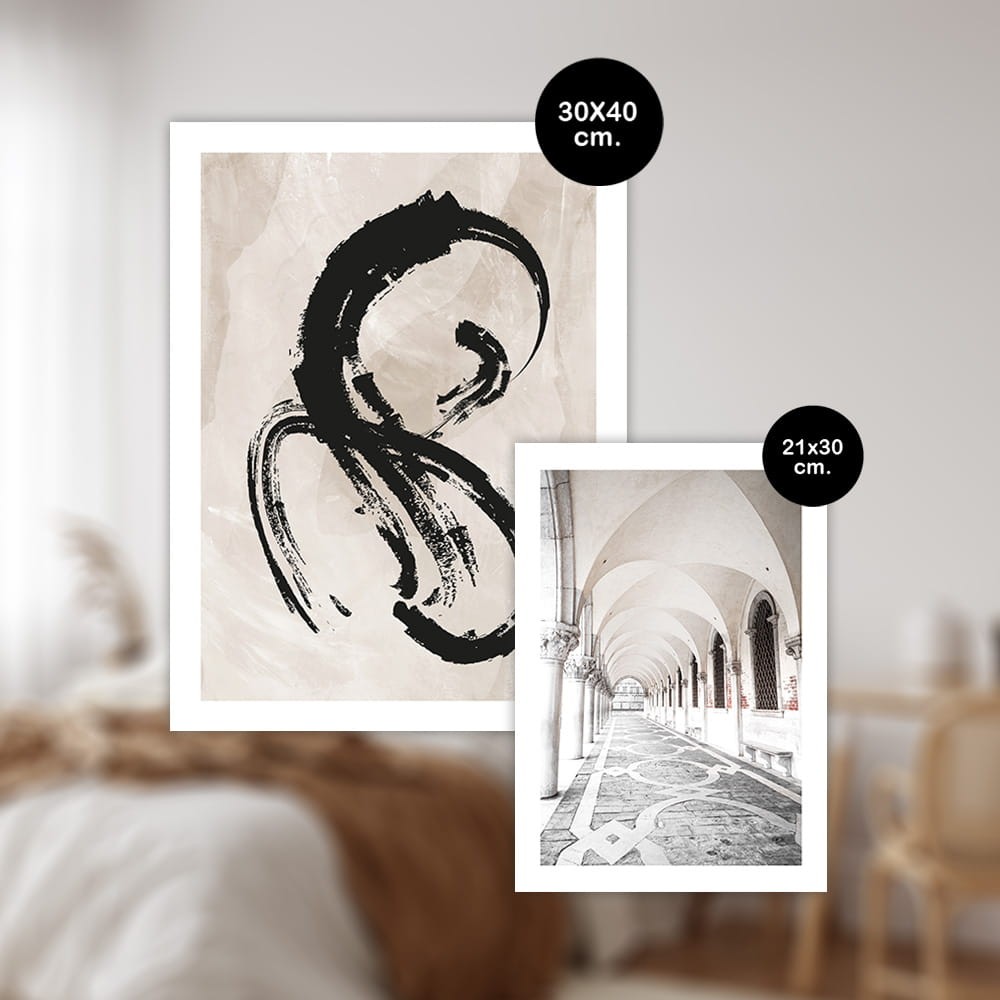 Zestaw dwustronnych plakatow BOHO line art20.jpg