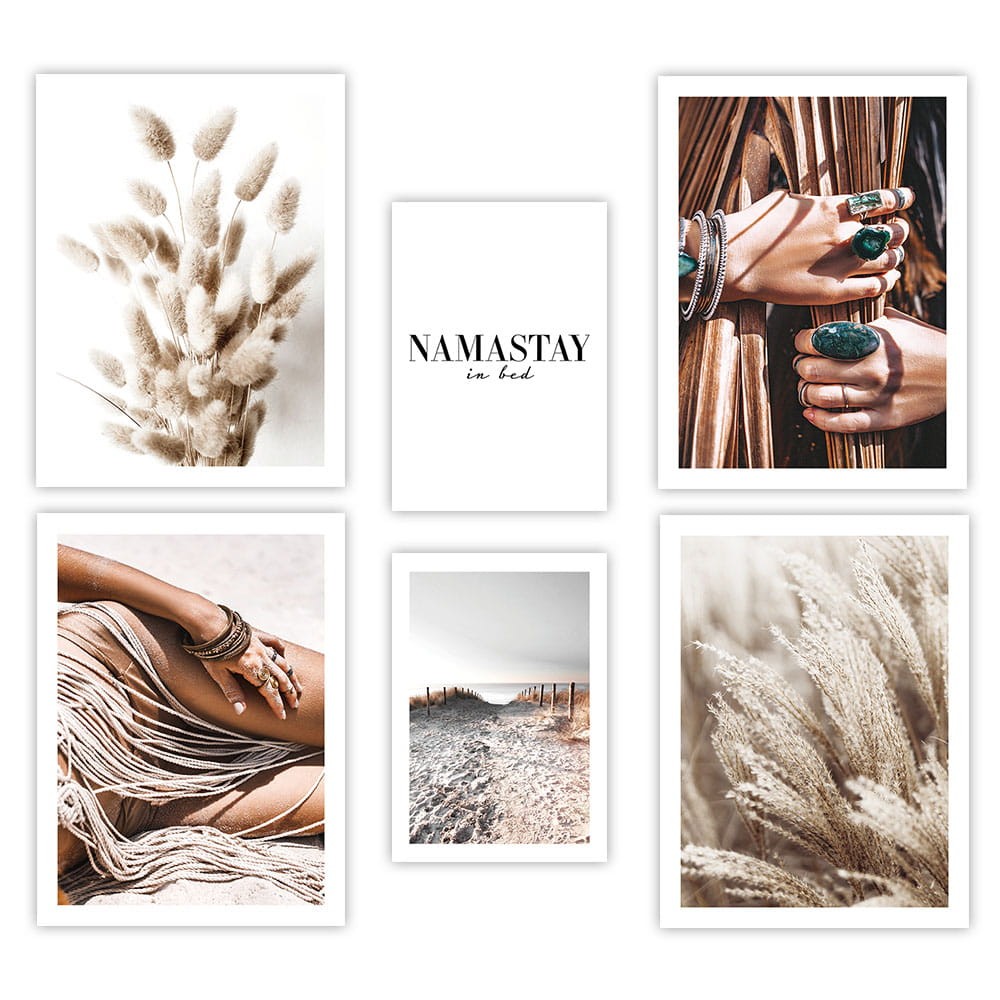 Zestaw dwustronnych plakatow premium - Boho Namastay (bez ramek)1.jpg