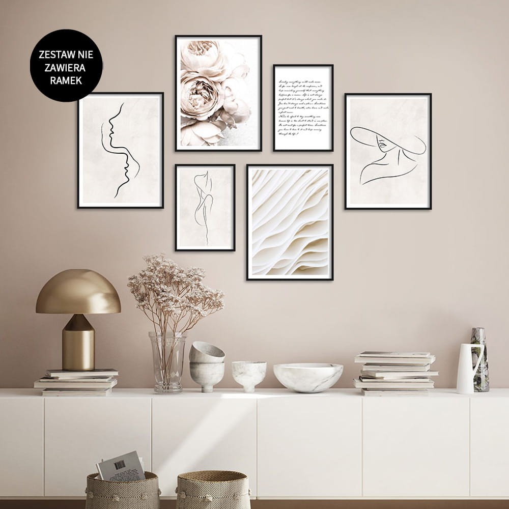 Zestaw dwustronnych plakatow premium - Jasno bezowy LineArt (bez ramek)24.jpg