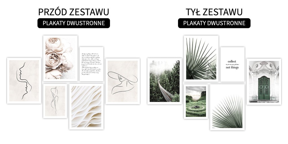 Zestaw dwustronnych plakatow premium - Jasno bezowy LineArt (bez ramek)27.jpg