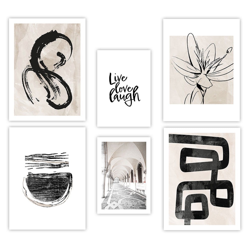 Zestaw dwustronnych plakatow BOHO line art1.jpg