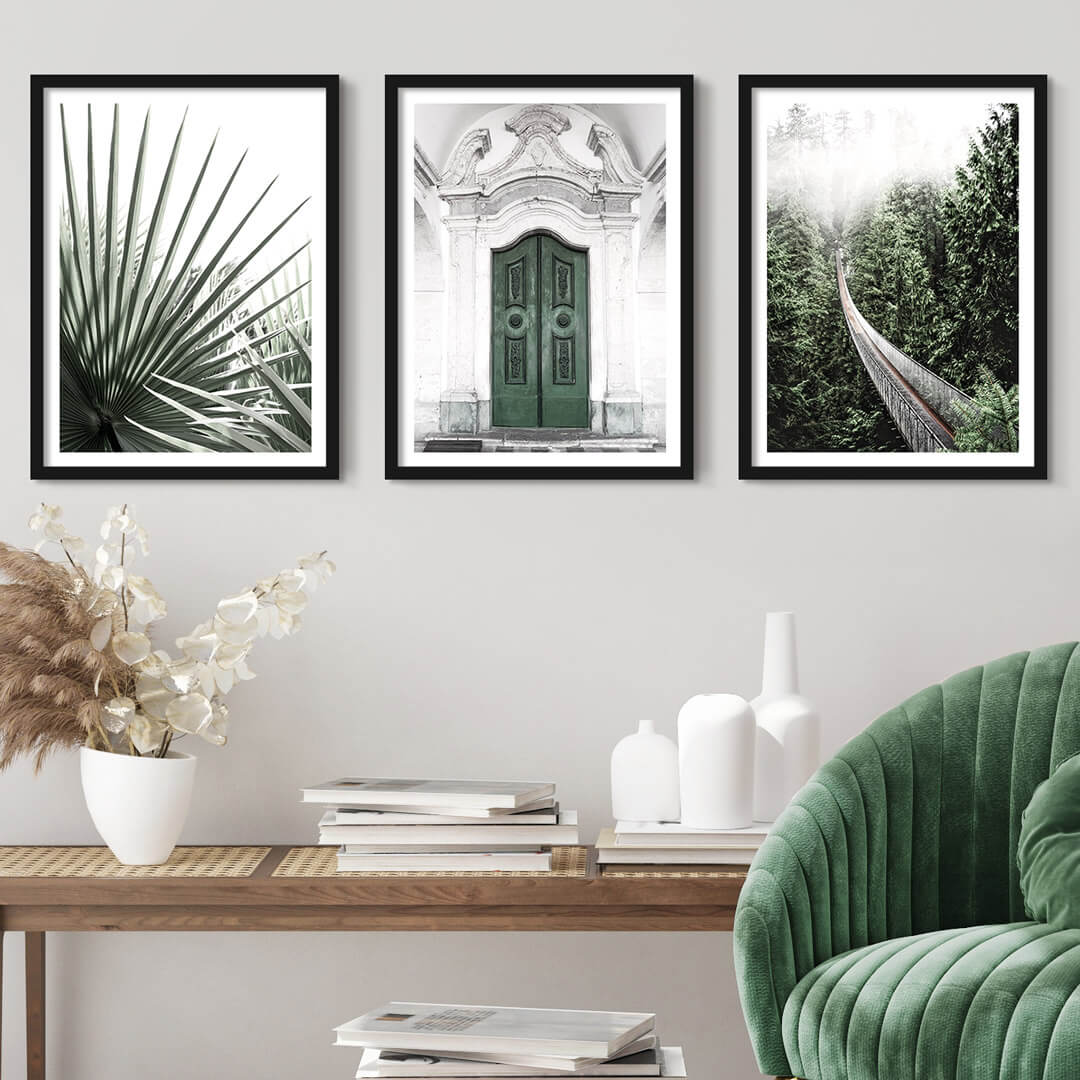 Zestaw_3_palaktow_zielone_tropiki_drzwi_palmy_monstera_2